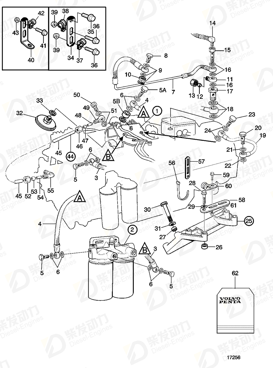 VOLVO Injection pump 3803677 Drawing VOLVO Injection pump 3803677 Drawing